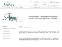 Tablet Screenshot of affinishospice.org